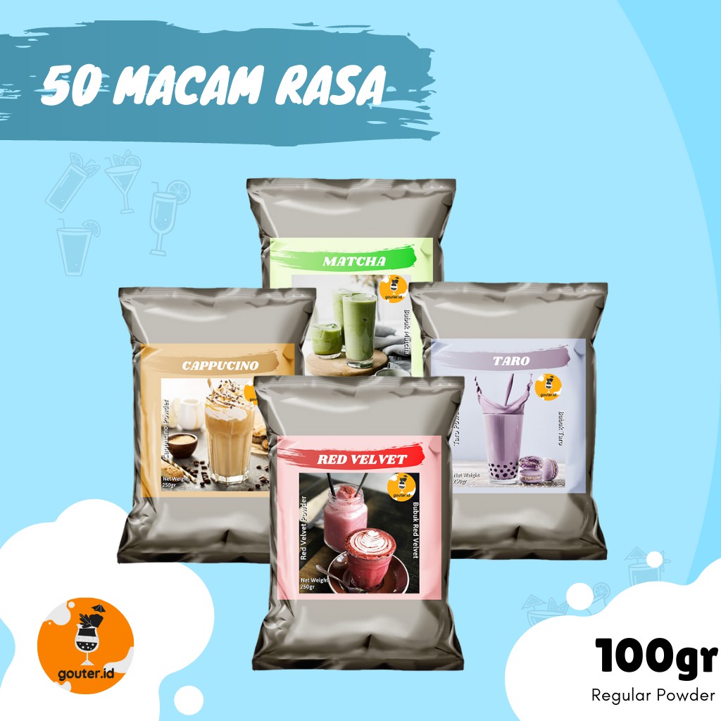 Jual BUBUK MINUMAN RASA 100GR / SERBUK MINUMAN ANEKA RASA / BUBUK ...