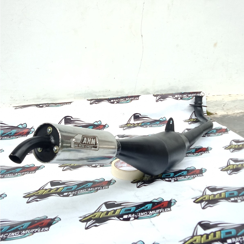 Jual Knalpot FIZ R Fizr AHM Hitam Crom 2tak racing | Shopee Indonesia