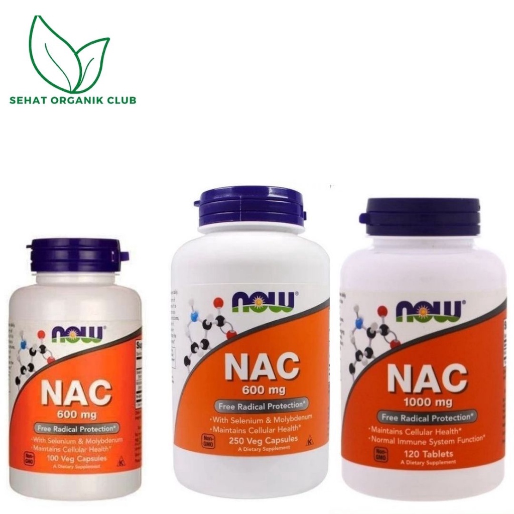 Jual Now Foods NAC 600 mg 250 Veg Capsules ; Now Foods 600 mg 100 Veg ...
