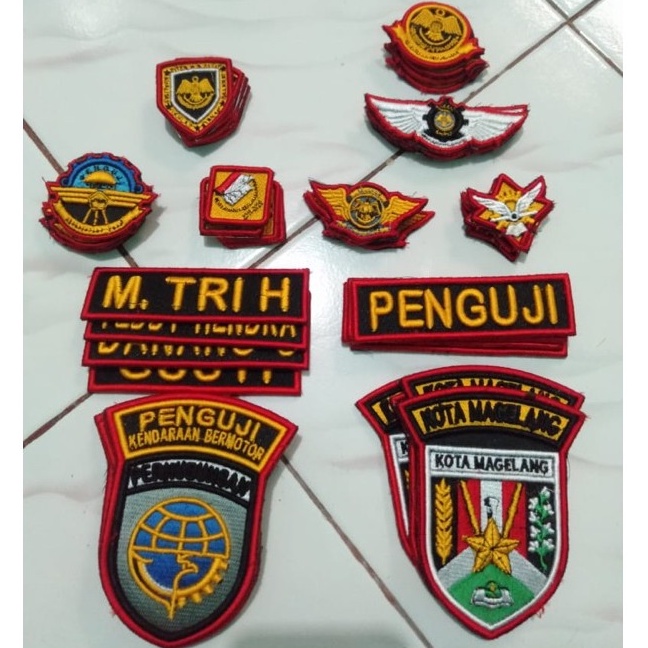 Jual Bordir Timbul Penguji Bordir Logo Timbul Penguji Logo Bordir TImbul Penguji Logo