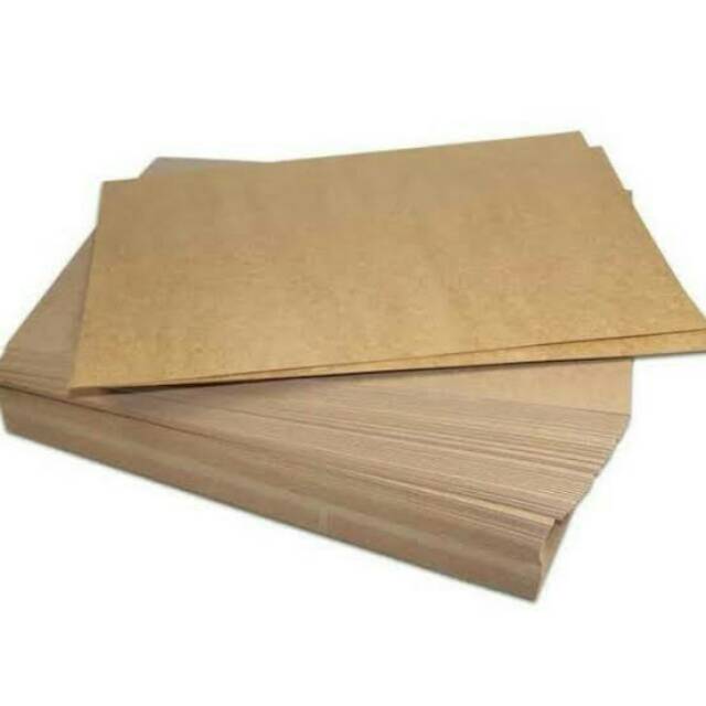 Jual Kertas Kraft Liner A4 200 Gr Karton Samson Coklat Shopee