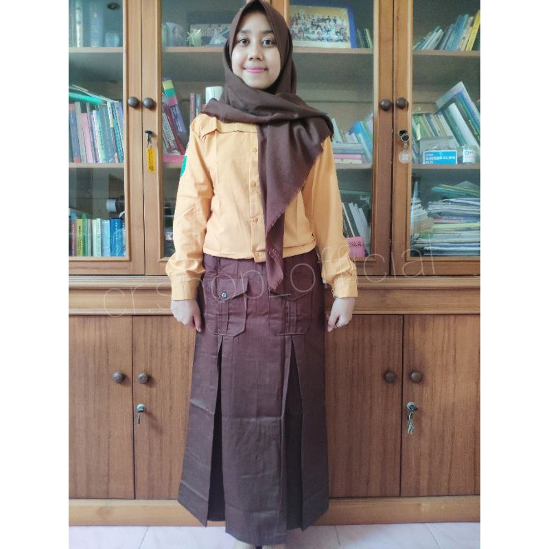 Jual Seragam PRAMUKA SMP Perempuan Rok SMP Rok PRAMUKA | Shopee Indonesia