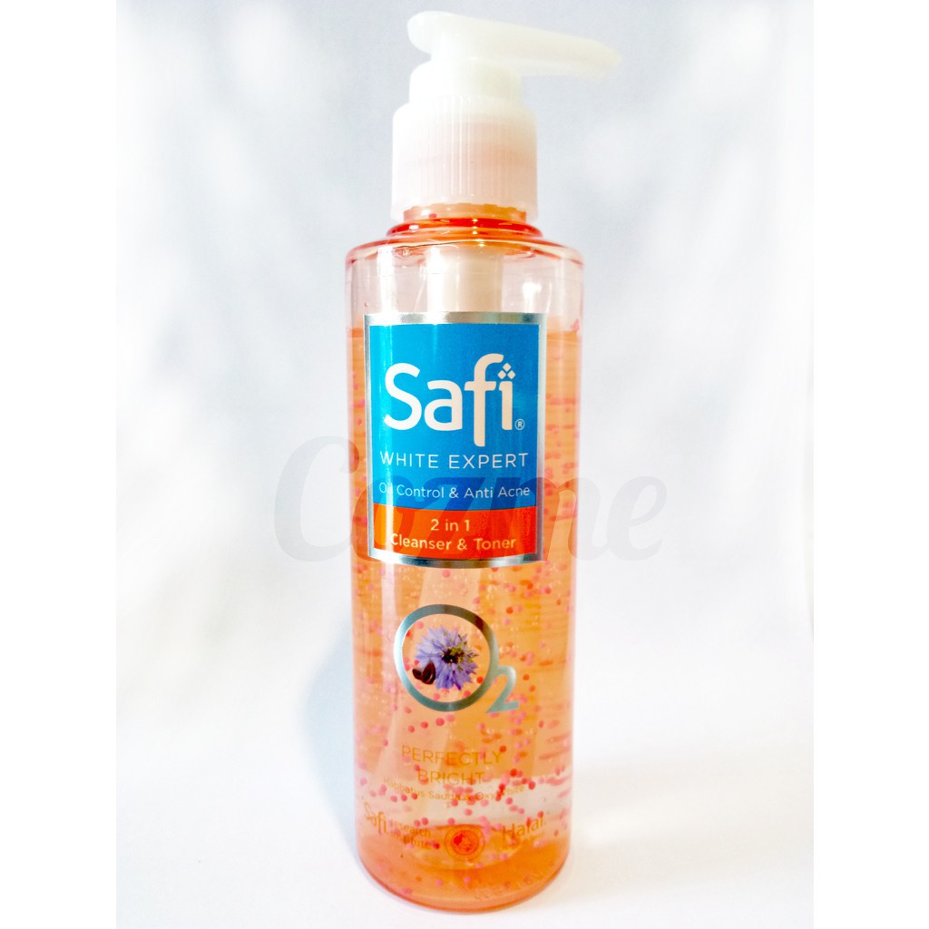 Safi 2 in 1 cleanser and toner oil deals control and acne