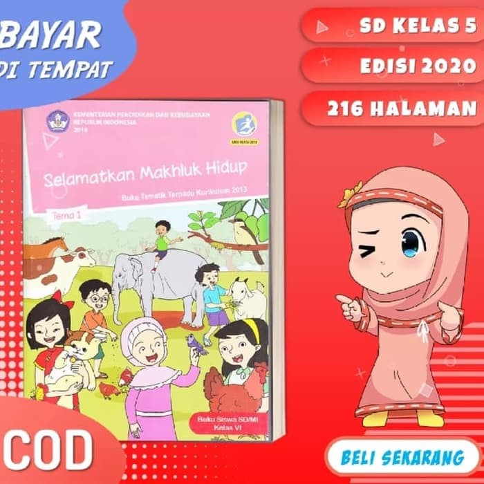 Jual buku siswa tematik terpadu k13 dikbud kelas 6 tema 1 semester 1 ...