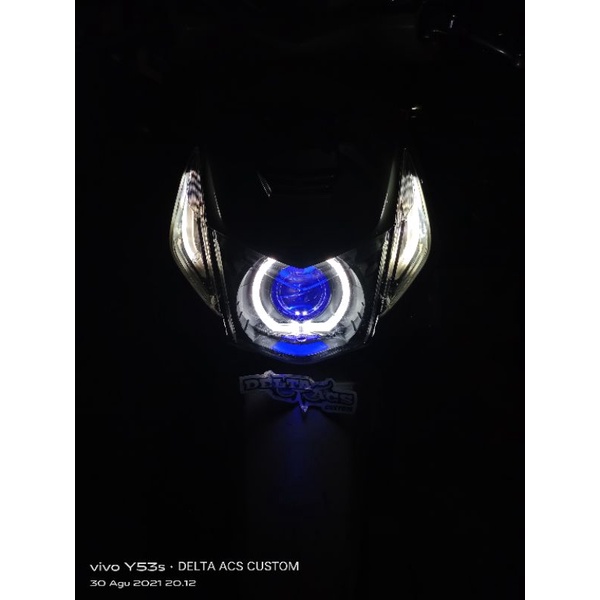 Jual Biled AES Beat Karbu 110cc Komplit l Custom Headlamp Reflektor