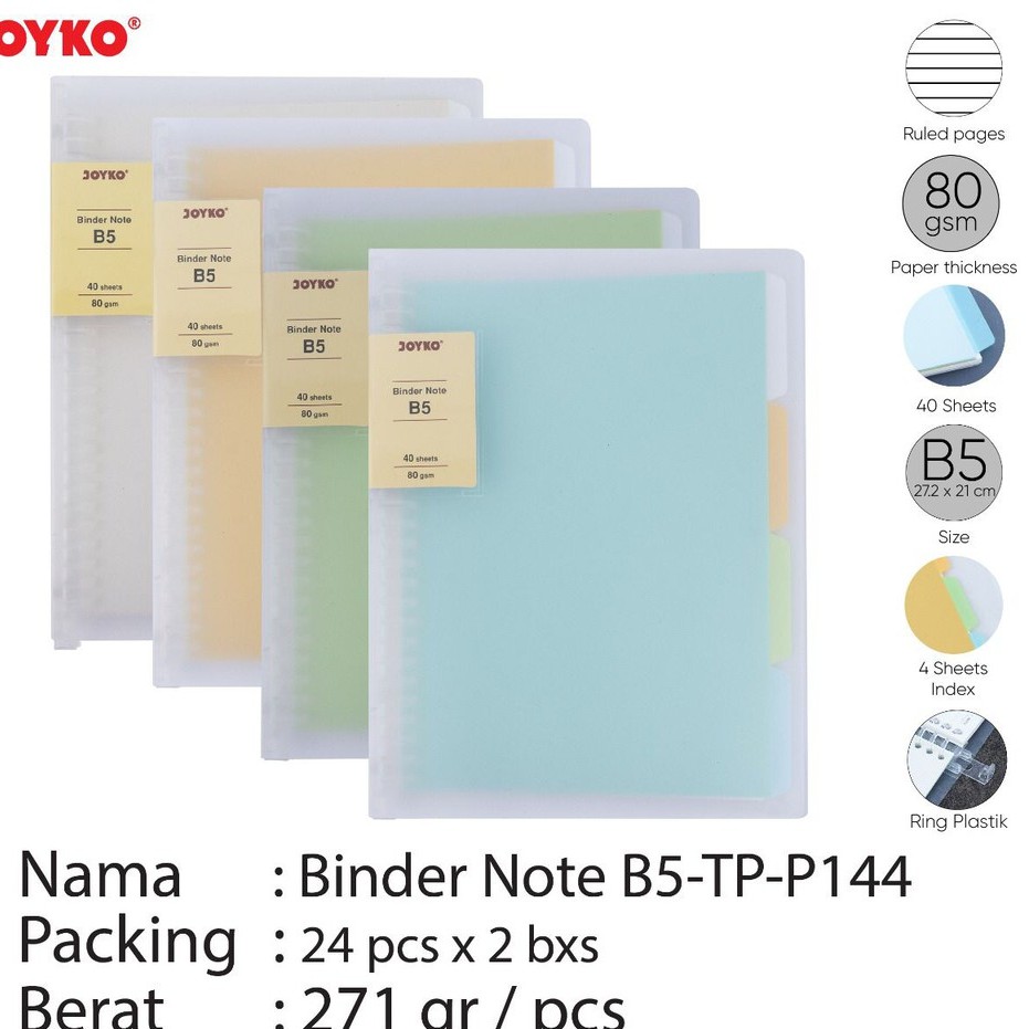 Jual Joyko Binder Note Transparant B5 | Shopee Indonesia