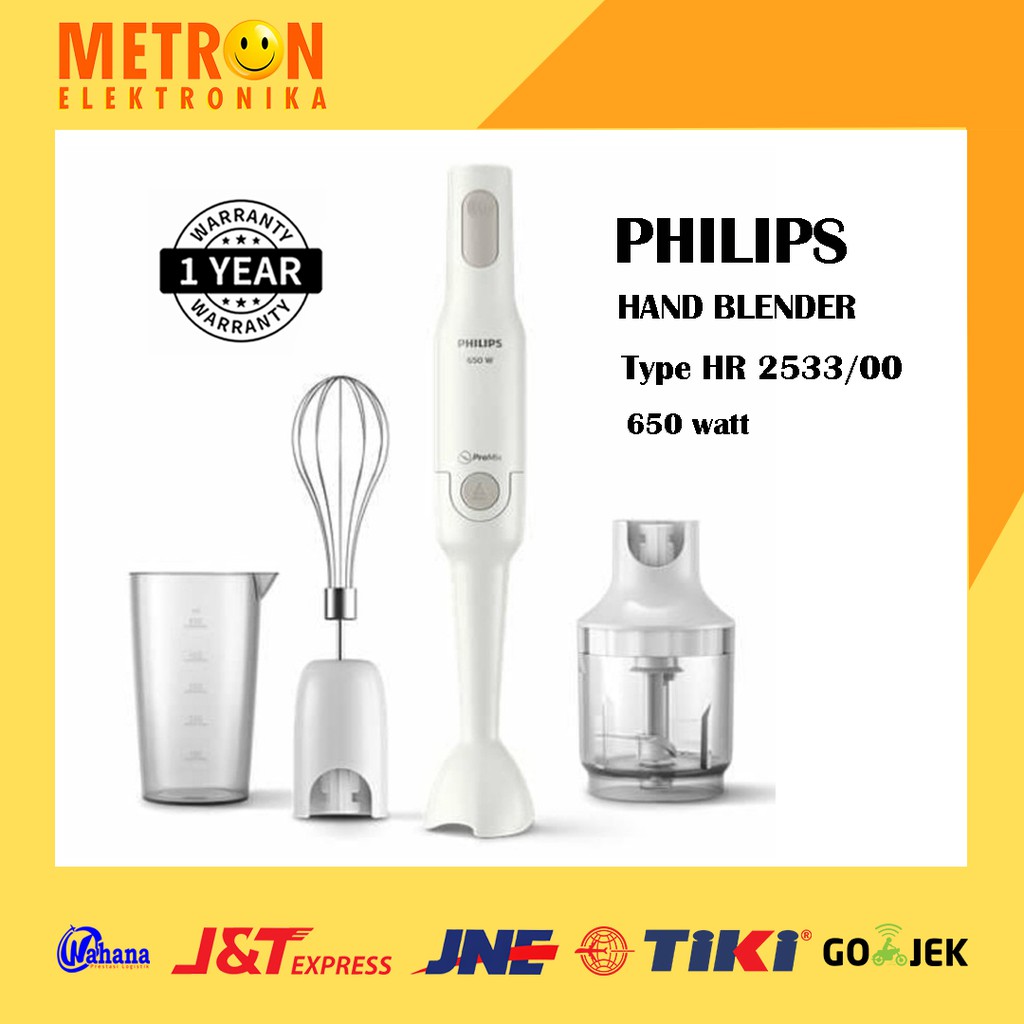 Jual Philips Hr 2533 00 Hand Blender White 650 Watt Hr253300