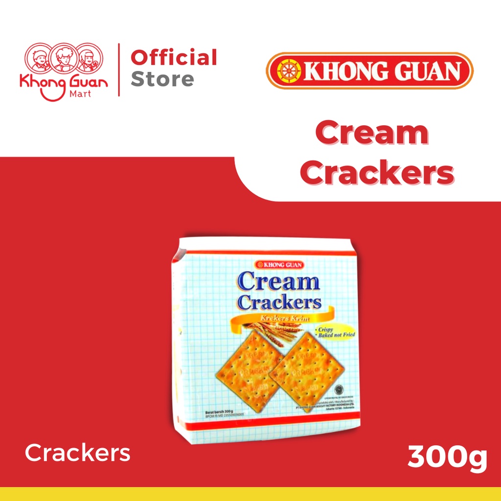 Jual Khong Guan Cream Crackers 300 gram Shopee Indonesia