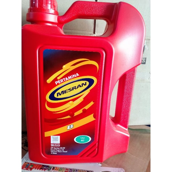 Jual OLI MOBIL DIESEL PERTAMINA MESRAN B40 SAE 40 4 LITER | Shopee ...