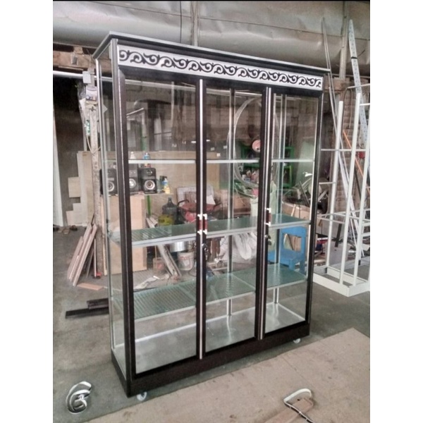 Jual lemari display 3 pintu | Shopee Indonesia