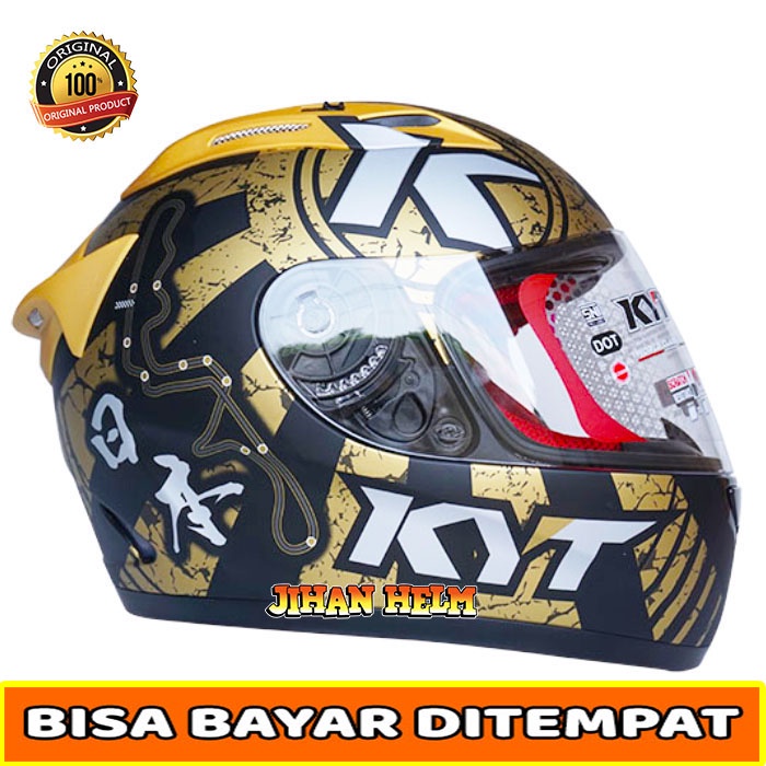 Jual Helm Kyt Helm Kyt Full Face Rc Rc Seven Motif Black Doft