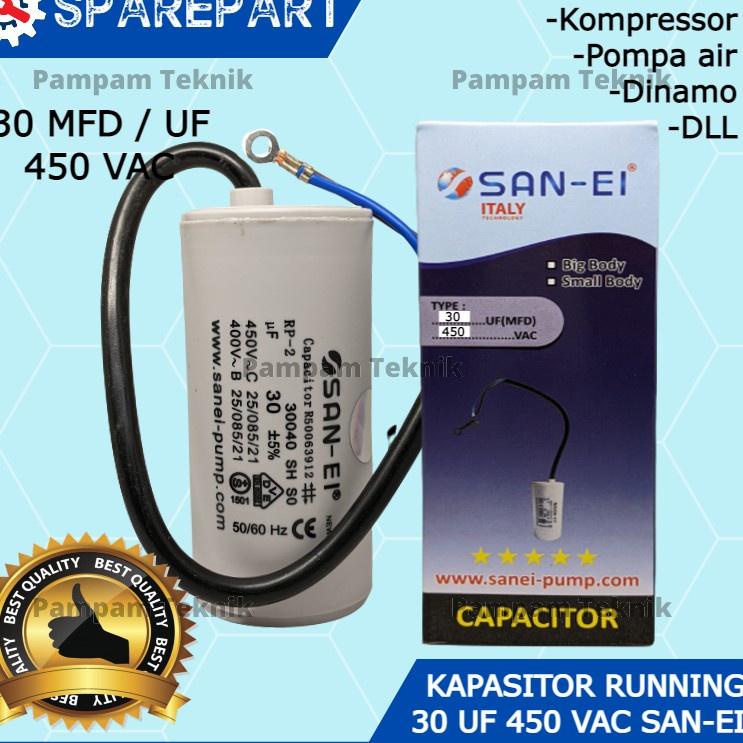 Jual Kapasitor Capasitor Uf Mikro V San Ei Kabel Bulat Kondensor