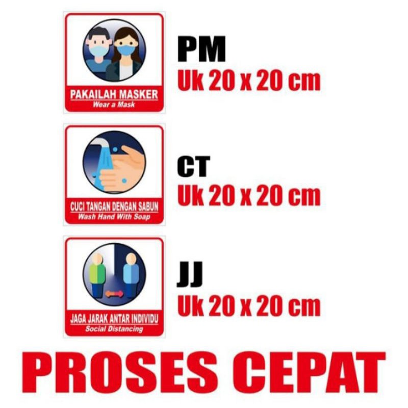 Jual Stiker Jaga Jarak Shopee Indonesia