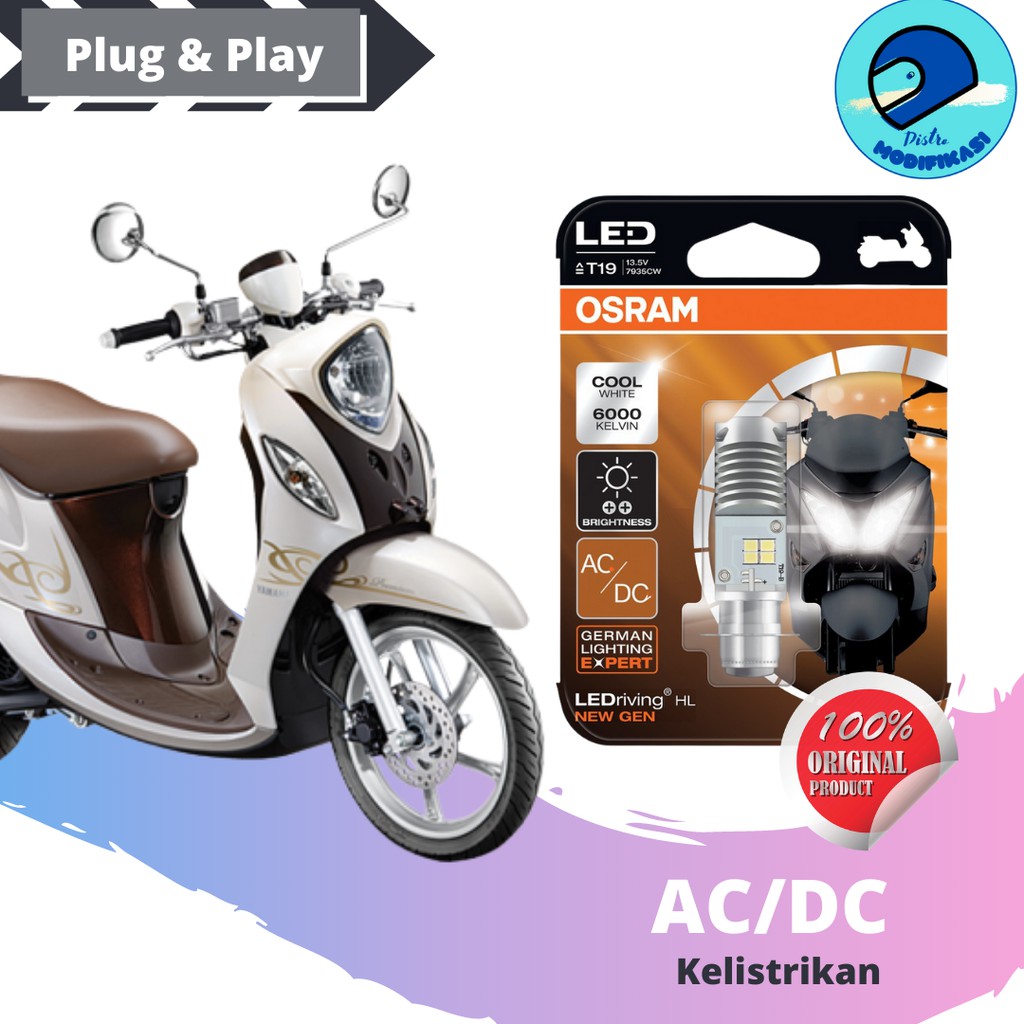 Jual Osram LED Motor Yamaha Fino 125 Fi 2016Original AC DC Shopee