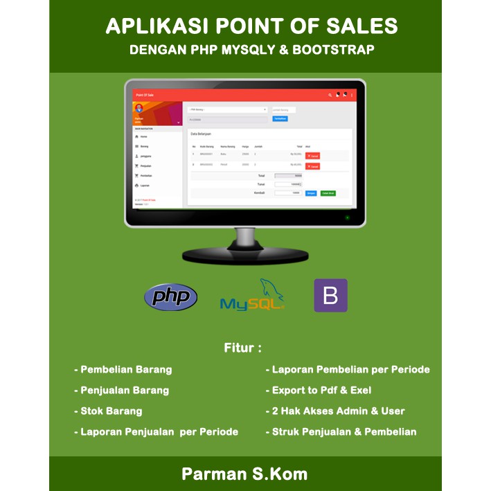 Jual Aplikasi Point Of Sales Pos Penjualan Kasir Dengan Php Mysql Dan Bootstrap Shopee Indonesia 3207