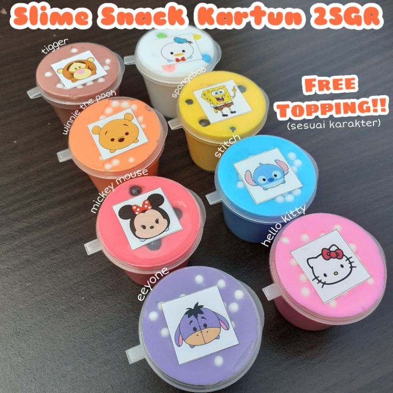 Jual [PROMO] Paket Slime Snack 25GR Free Topping Isi 8 Pcs | Shopee ...