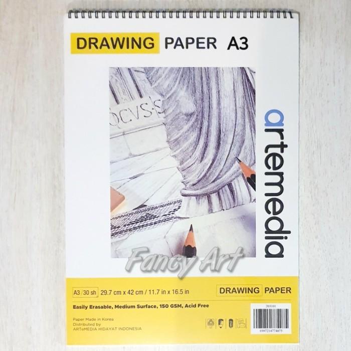 Jual Lora Artemedia Drawing Paper Sketch Book A3 Wirebound 150gsm Kertas Gambar Shopee Indonesia 3350