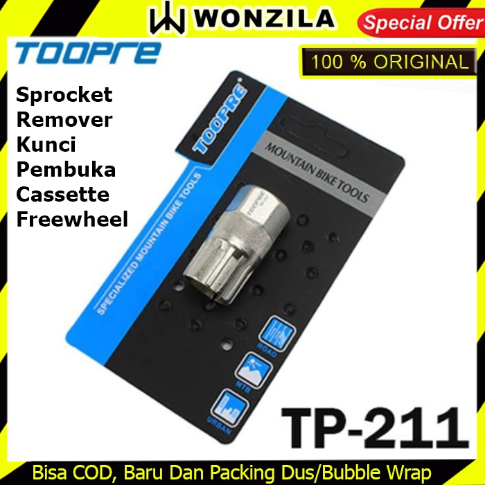 Jual Toopre TP-211 Sprocket Remover Kunci Pembuka Cassette Freewheel ...