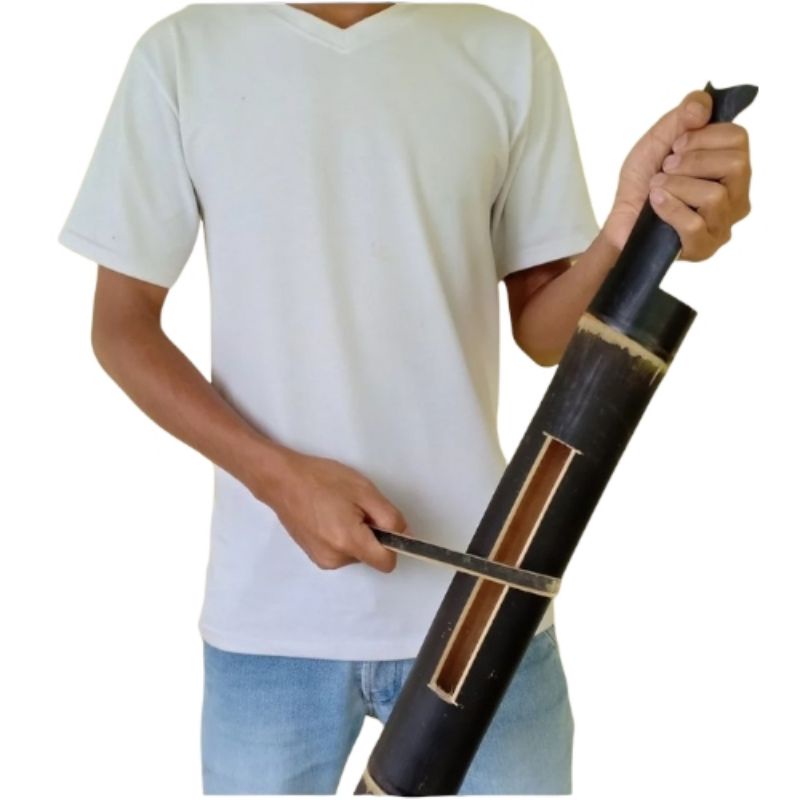 Jual Kentongan Bambu Hitam/kentongan Pos Ronda Keliling | Shopee Indonesia