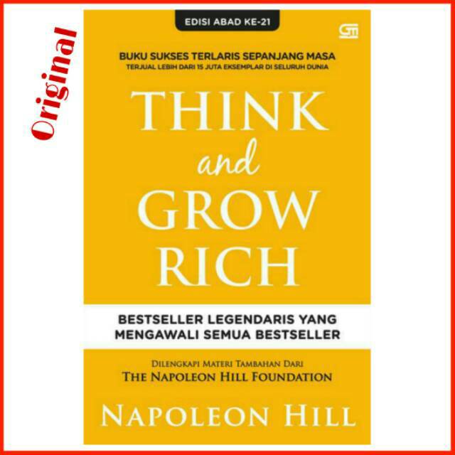 Jual Buku Think And Grow Rich By Napoleon Hill | Shopee Indonesia