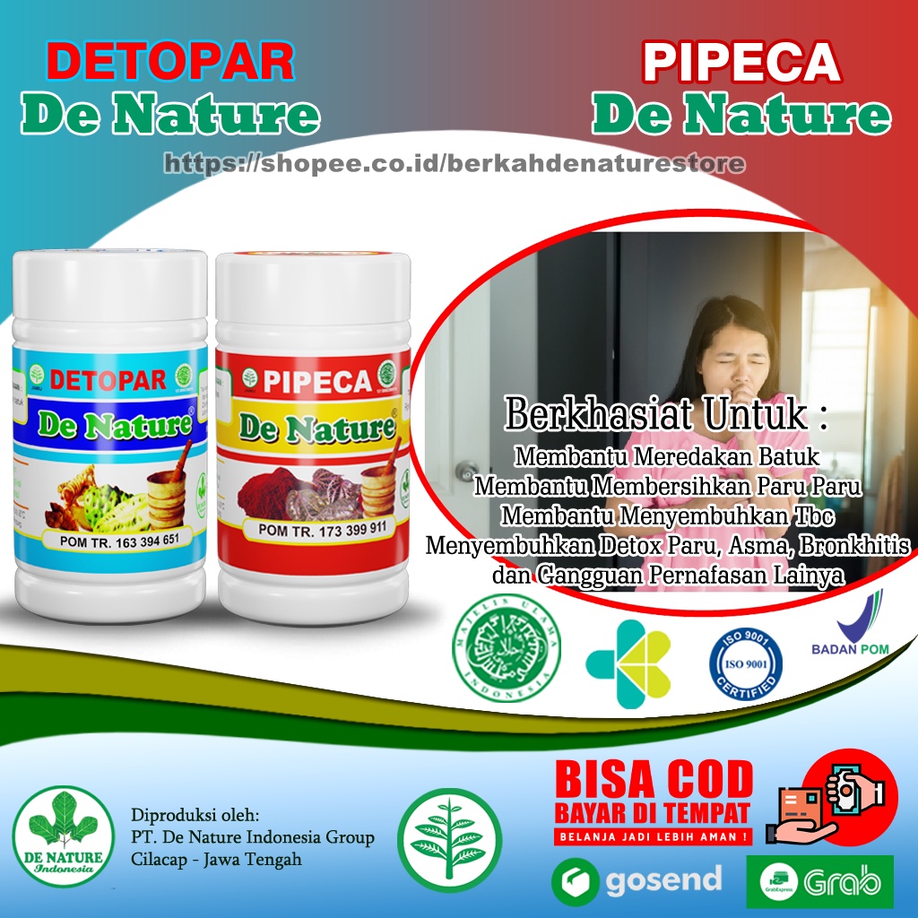 Jual Paket Obat Paru Paru Asma Batuk Tbc Herbal Denature Detopar