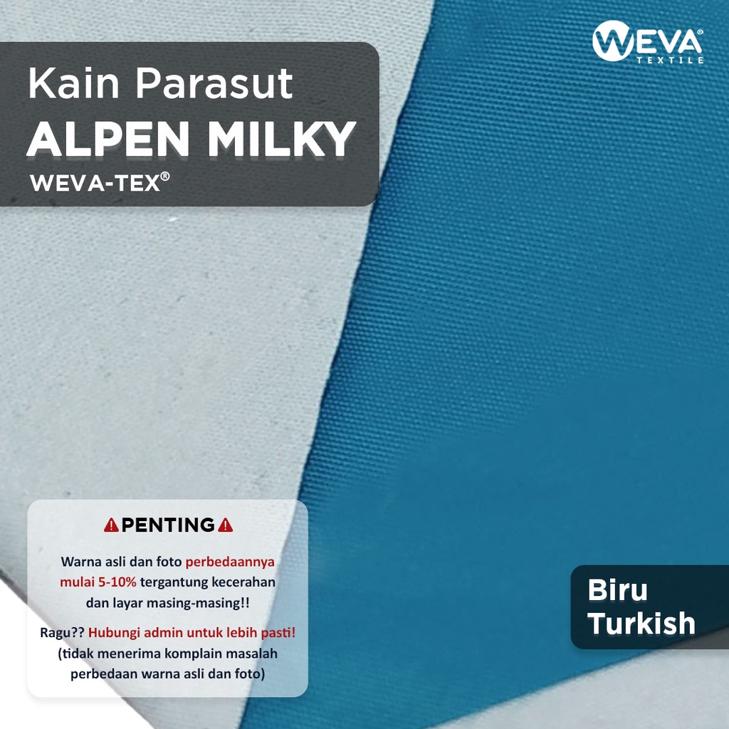 Jual Bahan Kain Alpen Milky - Kain Parasut Anti Air Murah | Weva ...