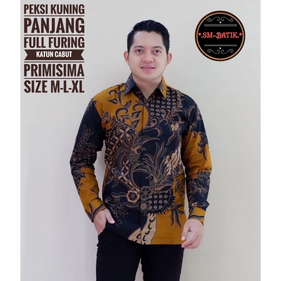 Jual PEKSI KUNING LENGAN PANJANG PENDEK BATIK PREMIUM FULL FURING ASLI ...