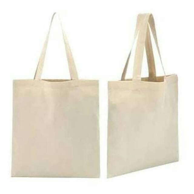 Jual TOTEBAG KANVAS POLOS TEBAL PREMIUM TAS KANVAS MURAH TAS PROMOSI -  Hitam, Zipper - Kab. Sukoharjo - Jezsweetsecret