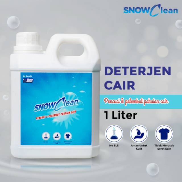 Jual SNOWCLEAN PENCUCI & PELEMBUT PAKAIAN | DETERJEN CAIR | Shopee ...
