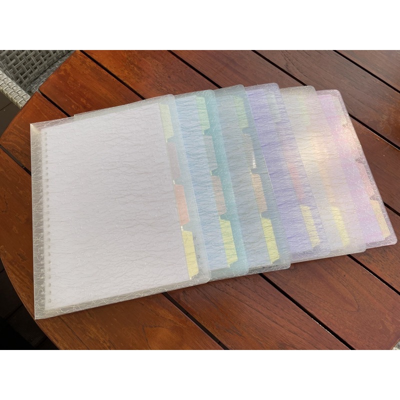 Jual WENGU Binder Note B5 Cover Glitter Soft Color Ring Plastik (B0167 ...