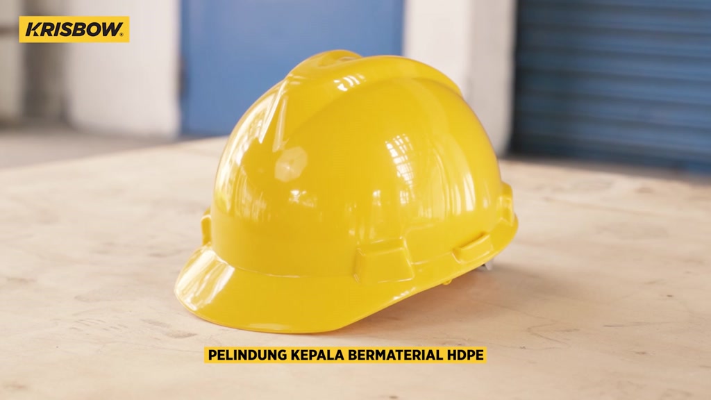 Jual Krisbow Brim Helm Keselamatan Kerja Hdpe - Kuning Safety Helmet ...