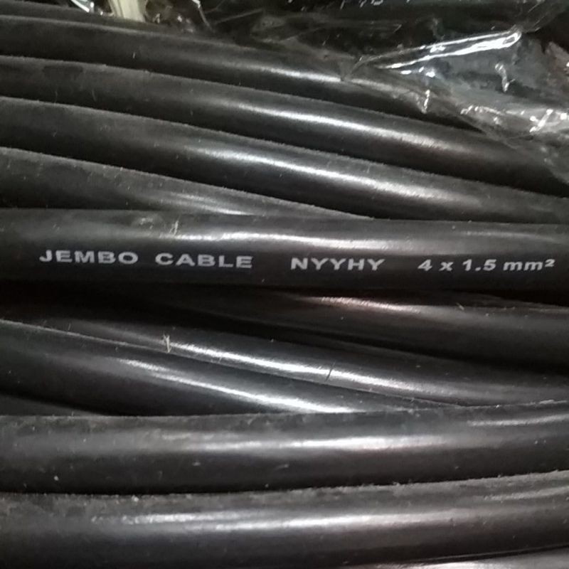 Jual KABEL SERABUT NYYHY 4X1,5MM 4X1,5 MM JEMBO ECERAN METERAN | Shopee ...