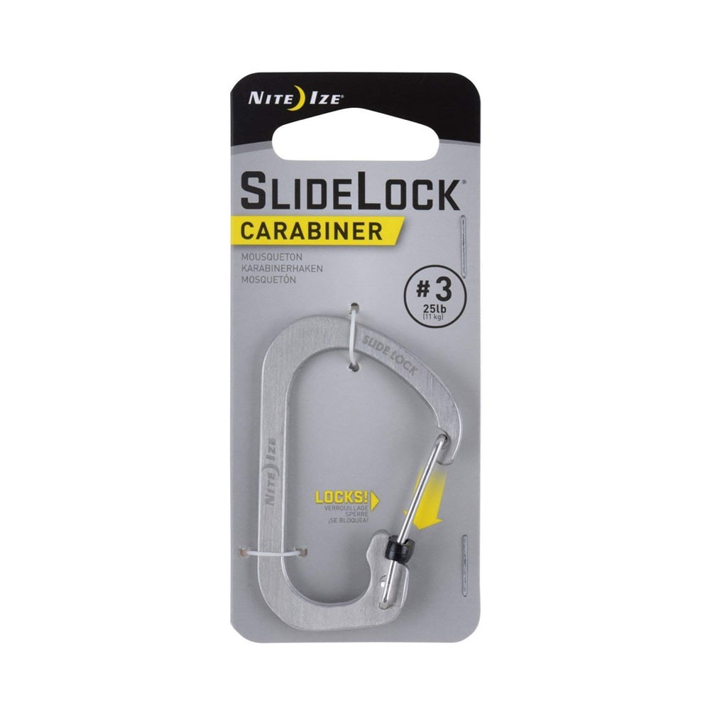 Tensor De Cuerda Nite IZE CamJam SlideLock - Pequeño, De Aluminio, Capacidad 280 Lbs, Para Cuerdas De 2-5 Mm