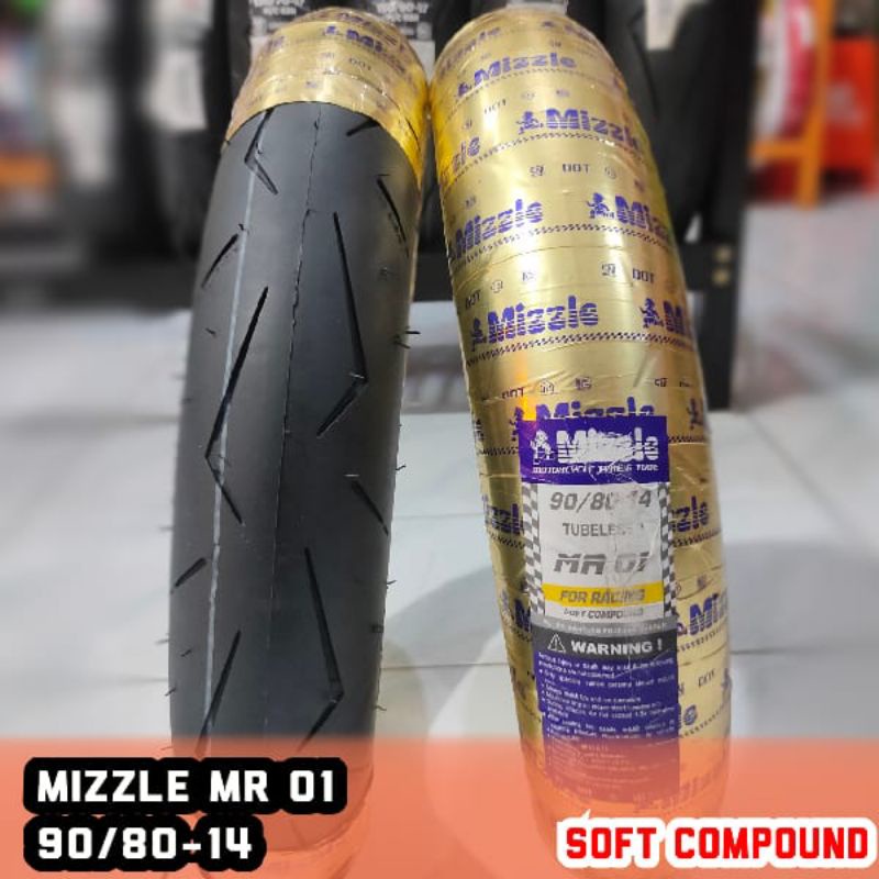 Jual Ban Motor Mizzle MR01 Soft Compound 90/8014 Tubless Shopee