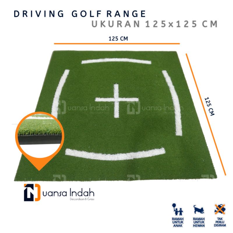 Jual matras driving golf range ukuran 125 x 125 cm | Shopee Indonesia