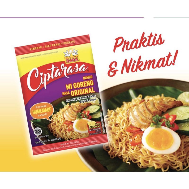 Jual CiptaRasa Bumbu Mie Goreng / Mie Kuah 25g | Shopee Indonesia