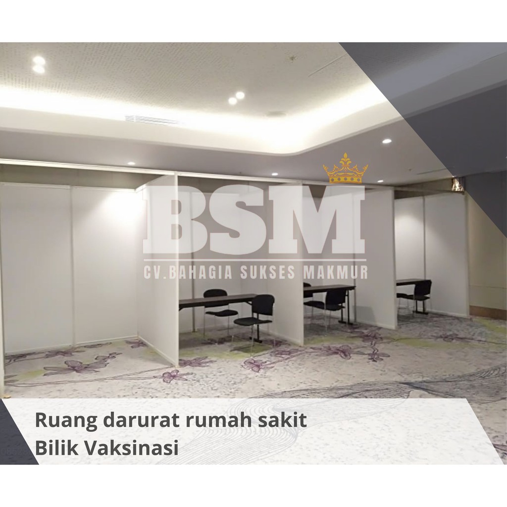 Jual Partisi Ruang Vaksin Palembang Bilik Vaksin Sekat Partisi Sekat