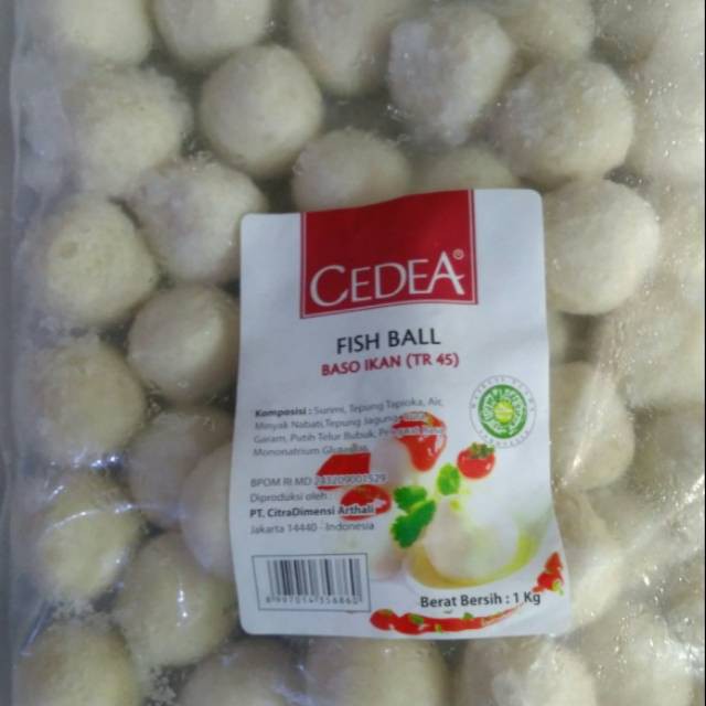 Jual Cedea Bakso Ikan Tr45 1kg Shopee Indonesia