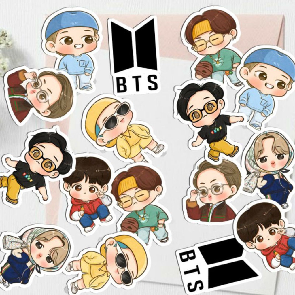 Jual Sticker Pack BTS Chibi / Sticker Dynamite Edition / Stiker BTS ...