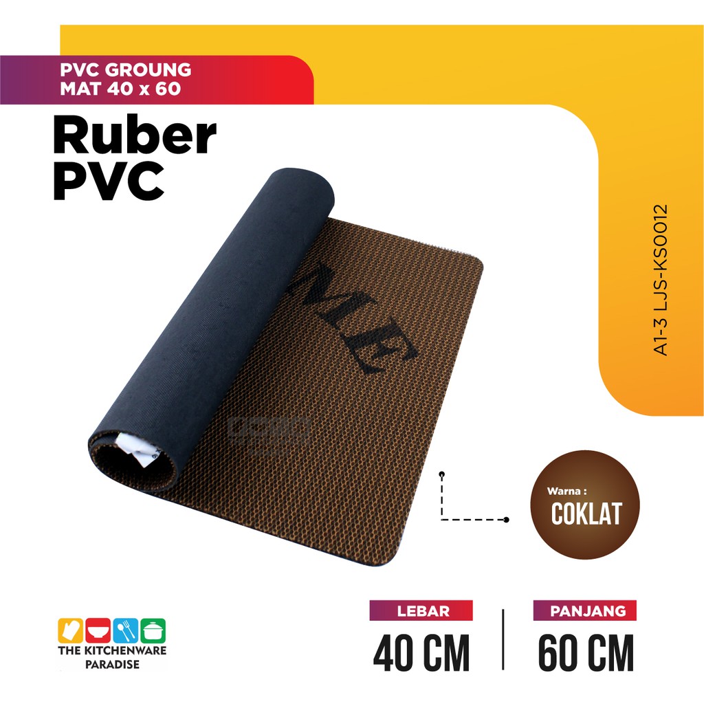 Jual PVC GROUND ATAU KESET KAKI UKURAN 40X60CM | Shopee Indonesia