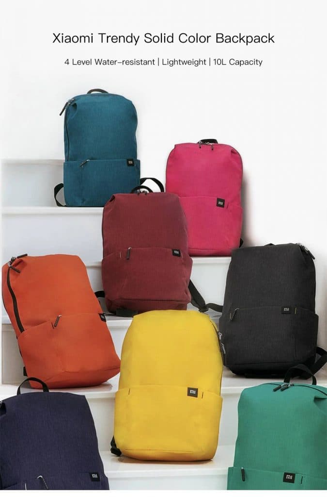 Tas Xiaomi Trendy Solid Color Water Resistant Backpack xiaomi bag