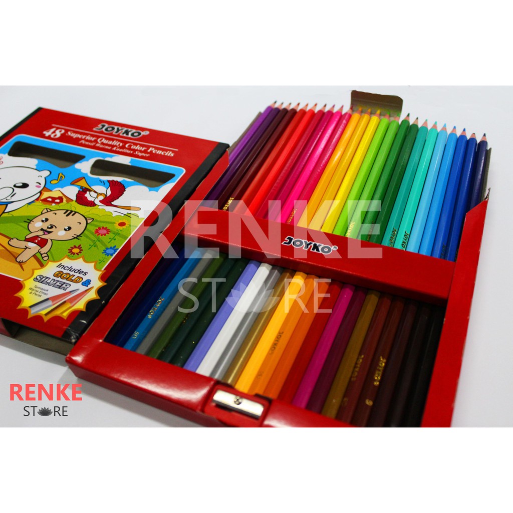 Jual Pensil Warna Joyko 48 - Color / Colour Pencils | Shopee Indonesia