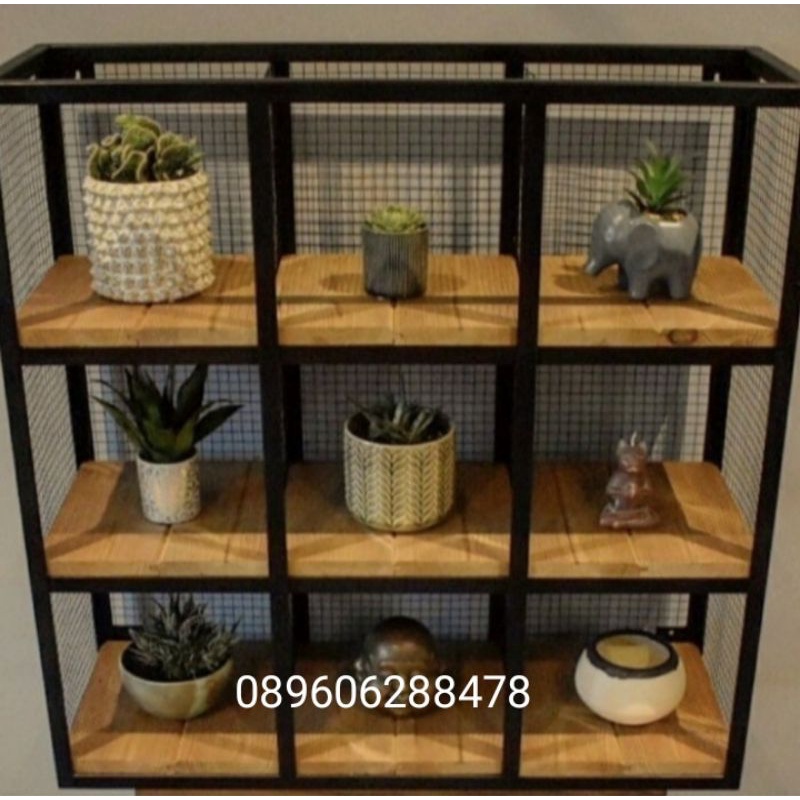 Jual Rak Bunga Alas Kayu 9 Alas | Shopee Indonesia