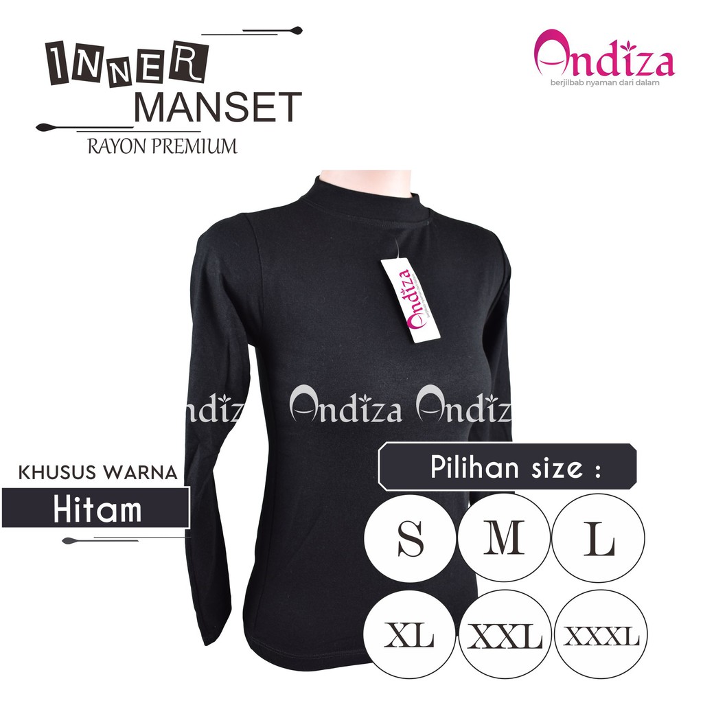 Jual INNER MANSET - KHUSUS WARNA HITAM - MANSET MUSLIMAH - BAHAN RAYON ...