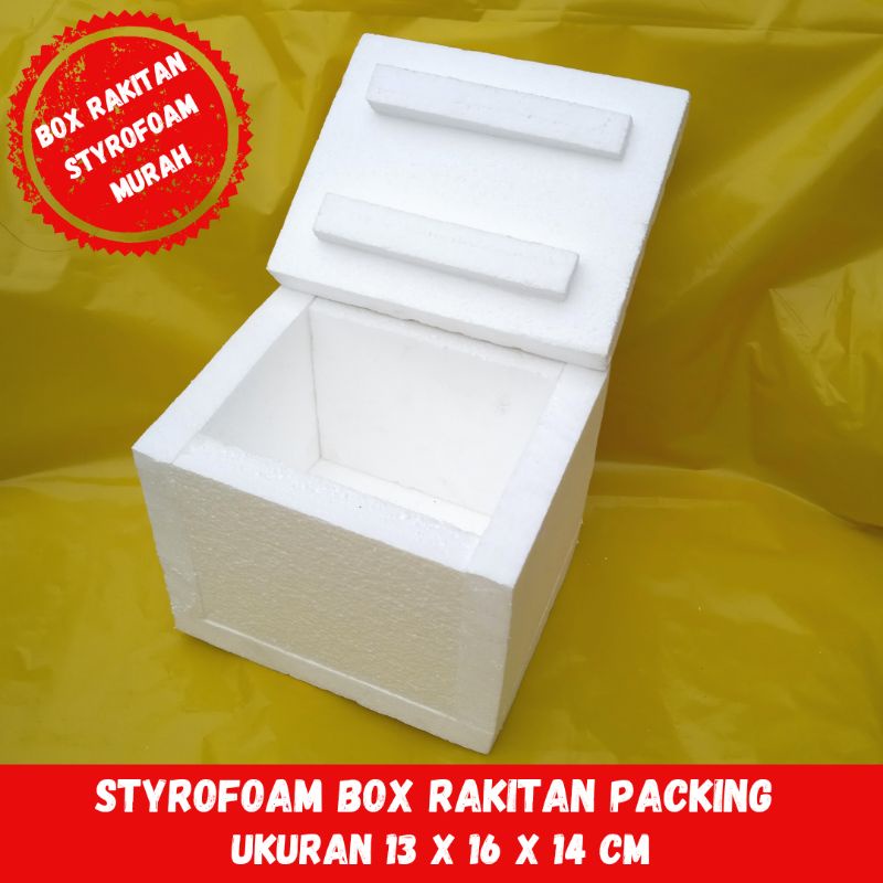 Jual styrofoam box mini rakitan ukuran 13 x 16 x 14 cm Shopee Indonesia