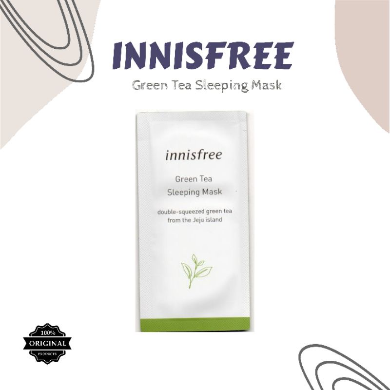 Jual Innisfree Green Tea Sleeping Mask Sample 3ml Shopee Indonesia