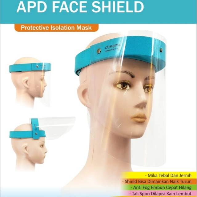 Jual Apd Face Shield Masker Mika Pelindung Wajah Penutup Muka Merek Fujima Shopee Indonesia 