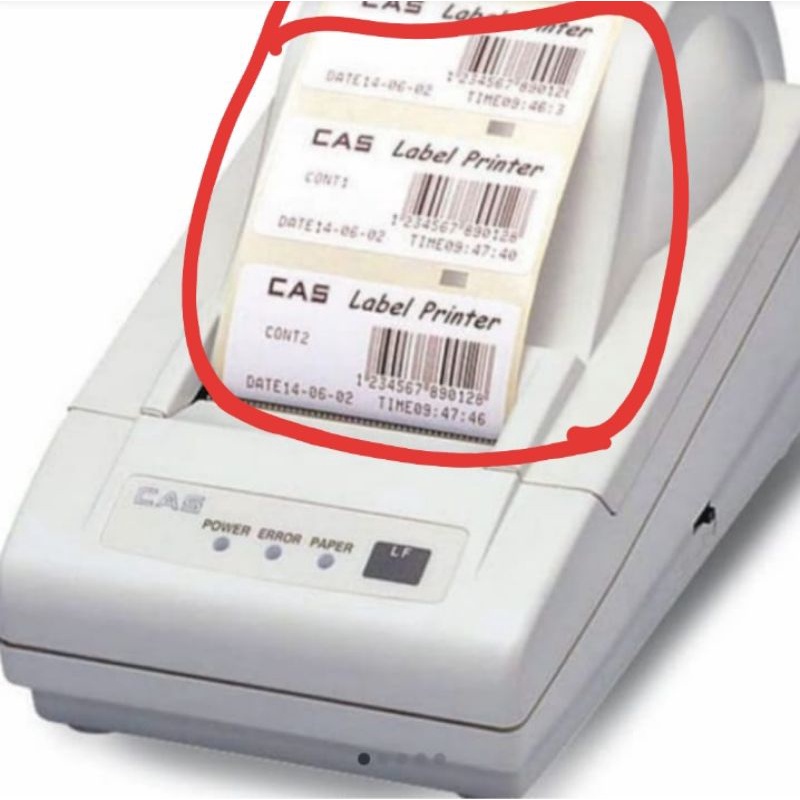Jual kertas label printer timbangan cocok untuk printer CAS DLP ...