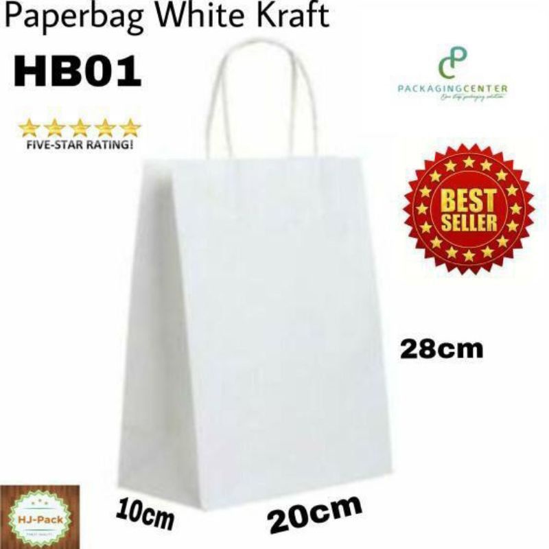 jual-min-kelipatan-per-25-pcs-paper-bag-kraft-putih-hb01-tas