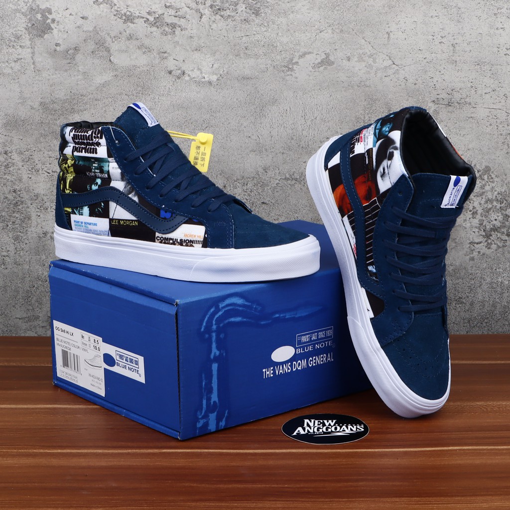 Vans blue outlet note shoes